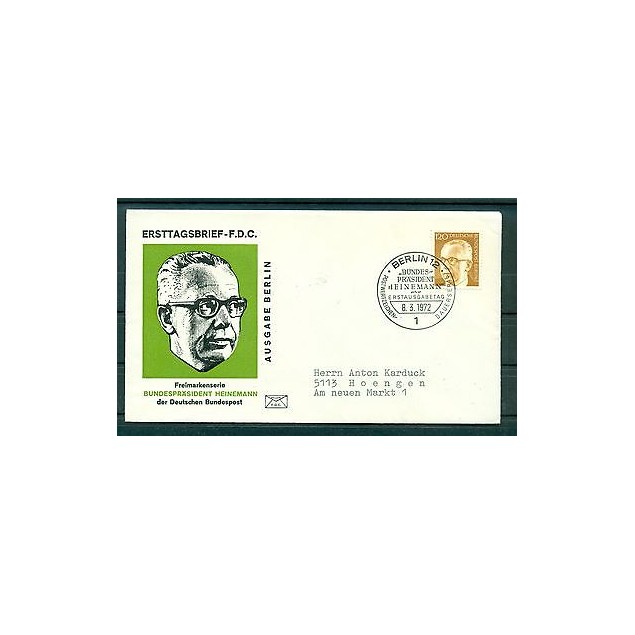 Berlin Ouest - West Berlin 1972 - Michel n.395 - Timbre - poste ordinaire