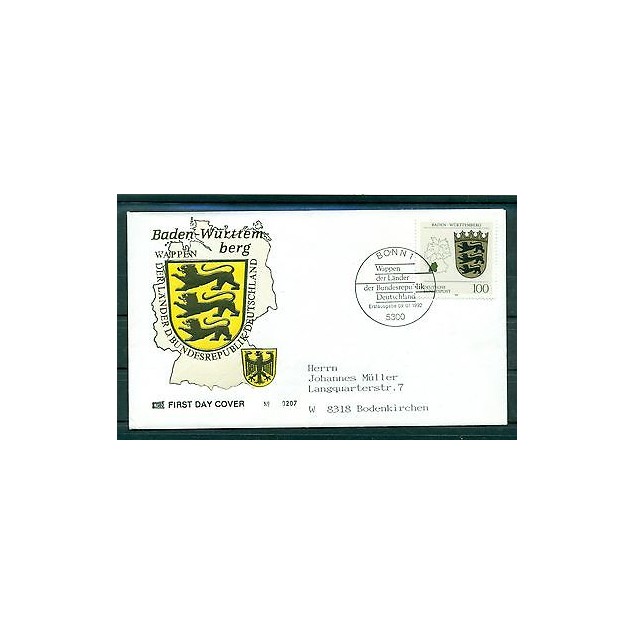 Allemagne - Germany 1992 - Michel n.1586 - Armoires: Bade-Wurtemberg