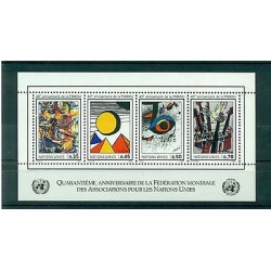 United Nations Geneva 1986 - Y & T  sheet n.4  -  WFUNA (Michel sheet n. 4)