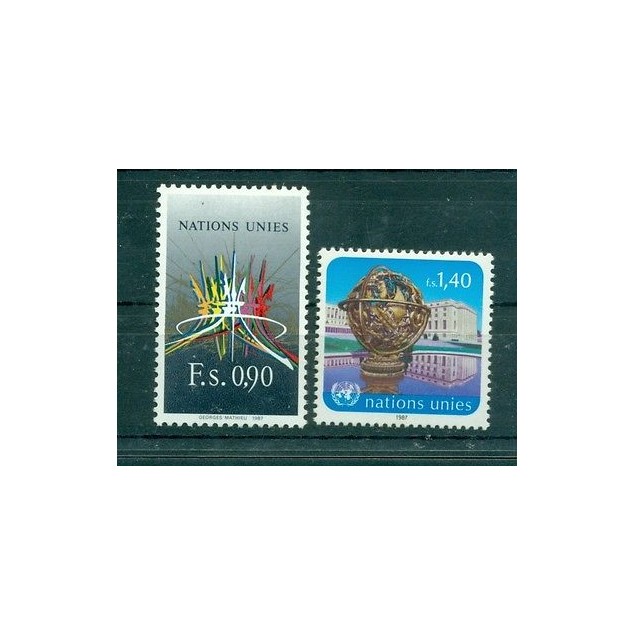 Nations Unies Géneve 1987 - Michel n. 152/53 -  Timbres poste ordinaire