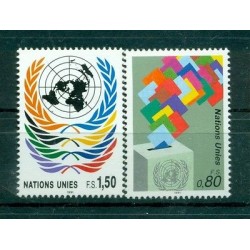 Nations Unies Géneve 1991- Michel n. 200/01 - "Timbres poste ordinaire"