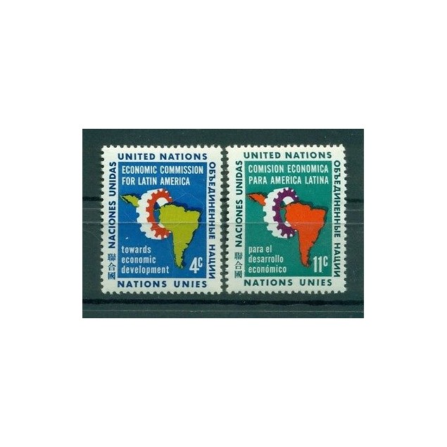 Nations Unies New York 1961 - Michel n. 107/08 - CEPAL - ECLA