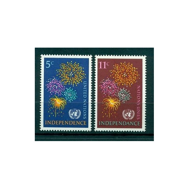 Nations Unies New York 1967 - Michel n. 177/78 -  Independance