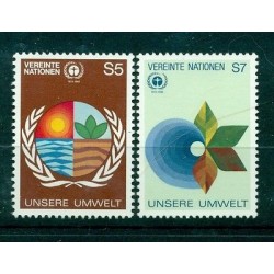 Nations Unies Vienna  1982 - Michel n.24/25 - "Environnement Humain"