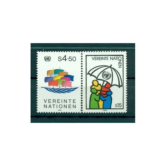 Nations Unies Vienne 1985 - Michel n. 49/50 - Timbre poste ordinaire