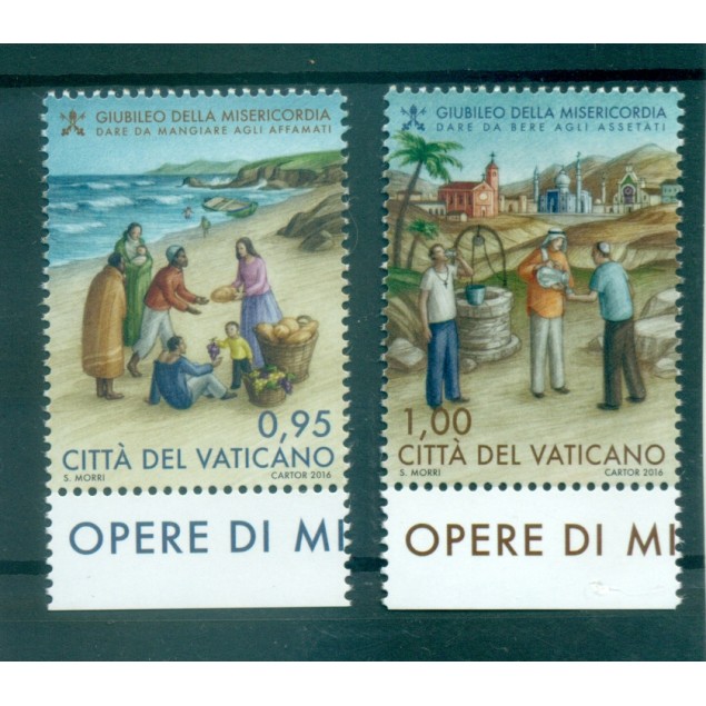 Vatican 2016 - Mi. n. 1867/1868 - "Iubilaeum Misericordiae"