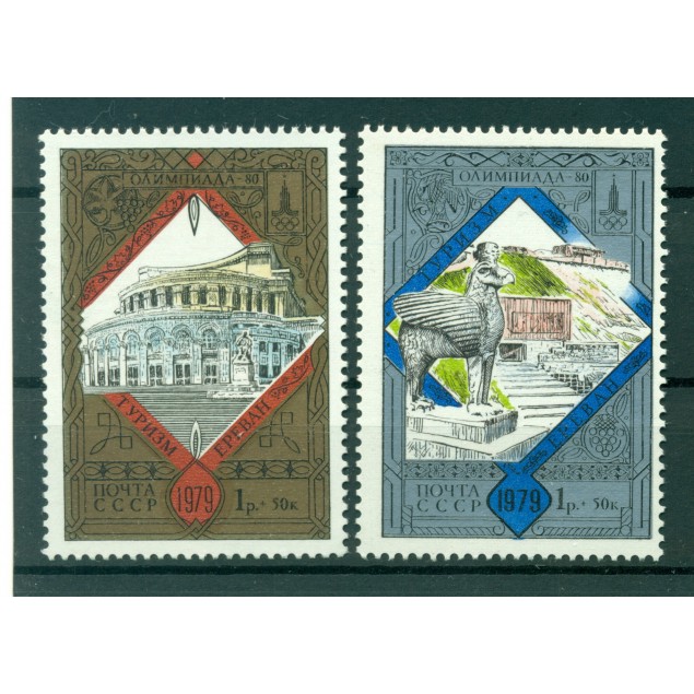 URSS 1979 - Y & T n. 4635/36 - Giochi olimpici del 1980