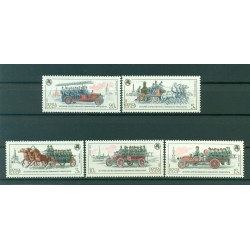 URSS 1984 - Y & T n. 5171/75 - Mezzi di lotta antincendio  (Michel n. 5461/65)