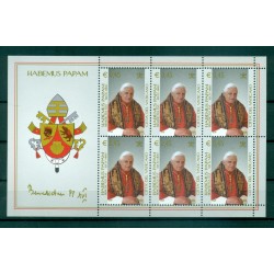 Vatican 2005 - Mi. n. 1517/1519 KB - "Habemus Papam" Benedetto XVI