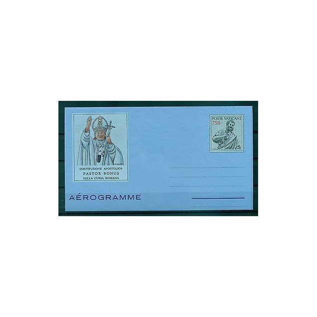 VATICAN 1988 - Biglietto Postale Aerogramma PASTOR BONUS