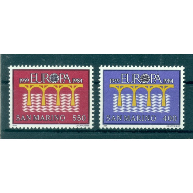 San Marino 1984 - Mi. n. 1294/1295 - EUROPA CEPT Bridge