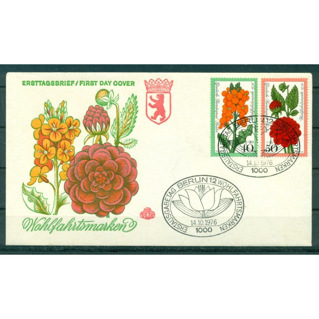 Berlin Ouest  1976 - Y & T n.488/91 - Fleurs de jardin