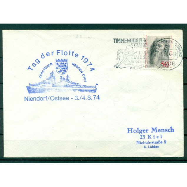 Germany 1974 - Cover destroyer Hessen