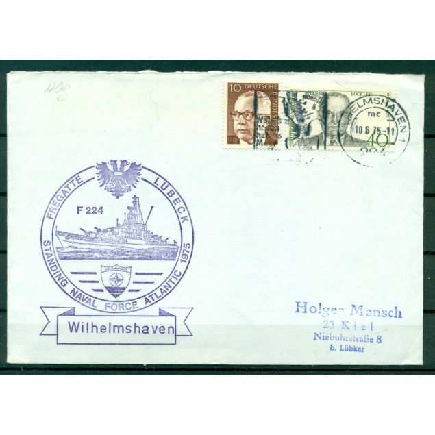 Germany 1975 - Cover frigate Lübeck