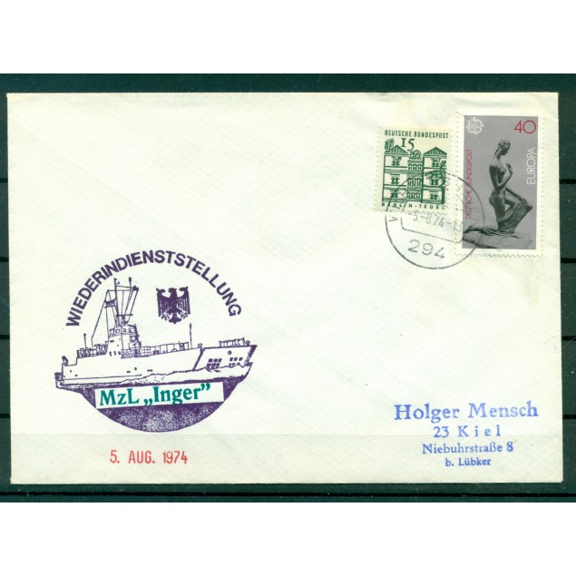 Germany 1974 - Cover utility landig craft Inger