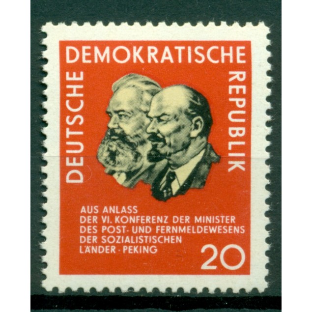 Germania - RDT 1965 - Y& T n. 822 - Ministri delle Poste delle democrazie popolari (Michel n. 1120)