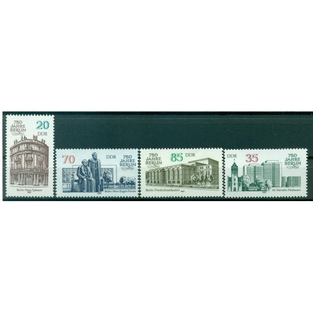 Allemagne - RDA 1987 - Y & T n. 2691/94 - Berlin (Michel n. 3071/74)