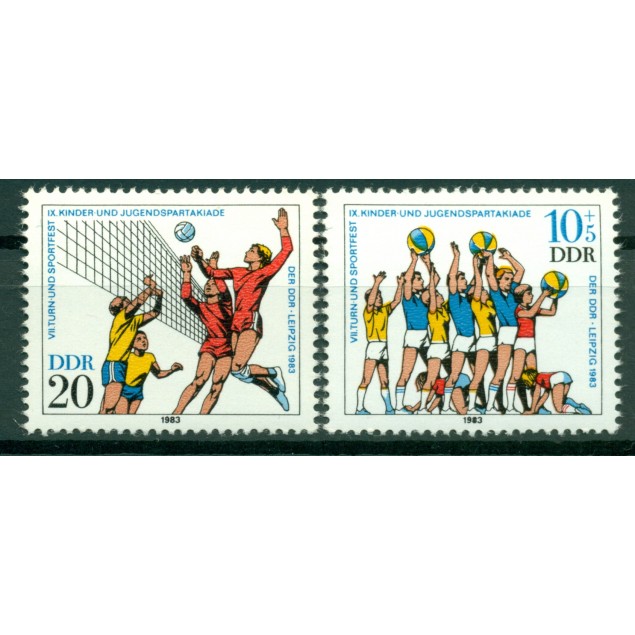 Germany - GDR 1983 - Y & T n. 2457/58 - Youth Spartakiads (Michel n. 2814/15)