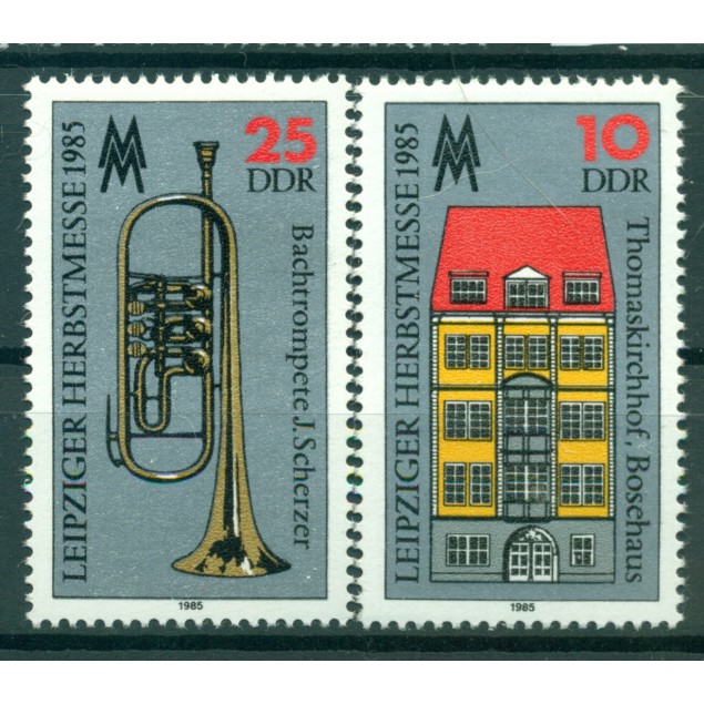 Germany - GDR 1985 - Y & T n. 2587/88 - Leipzig Fall Fair (Michel n. 2963/64)