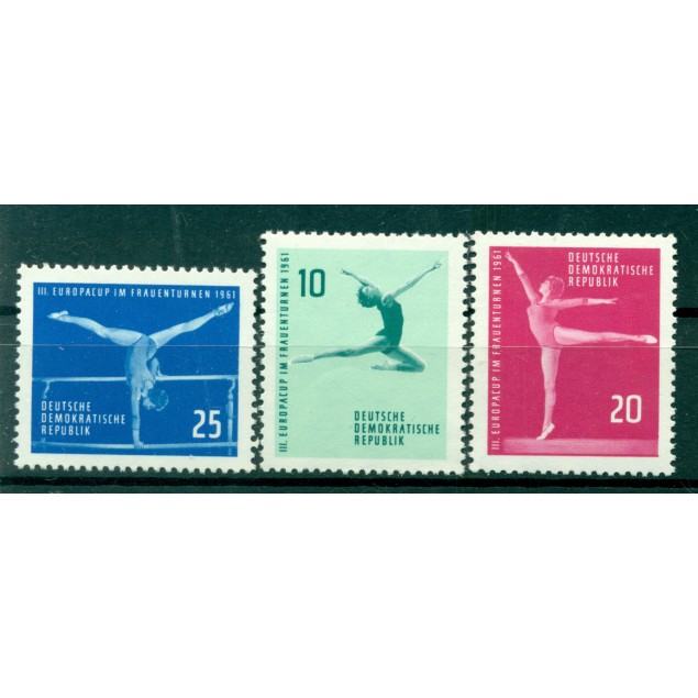 Germania - RDT 1961 - Y& T n. 546/48 - Ginnastica femminile (Michel n. 830/32)