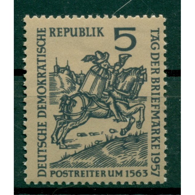 Germany - GDR 1957 - Y & T n. 325 - Stamp Day (Michel n. 600)