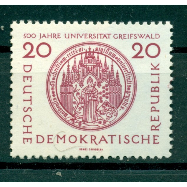 Allemagne - RDA 1956 - Y & T n. 266 - Université de Greifswald (Michel n. 543)