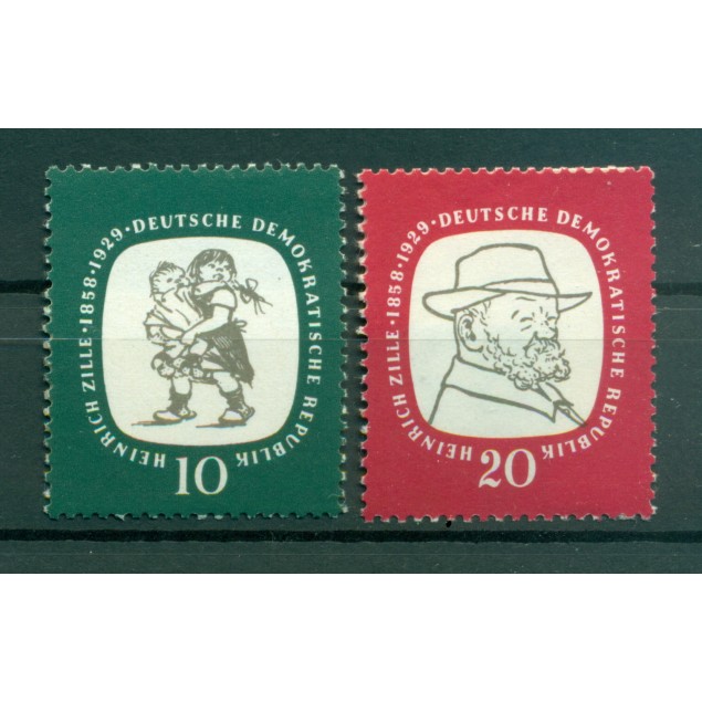 Allemagne - RDA 1958 - Y & T n. 340/41 - Heinrich Zille (Michel n. 624/25)