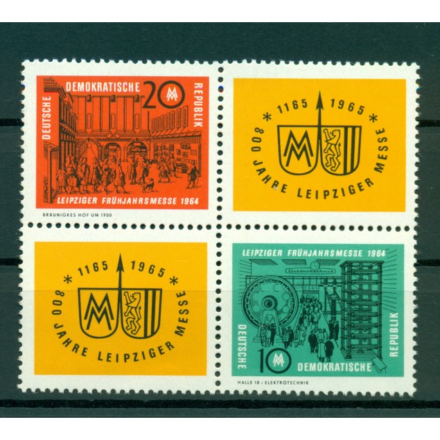 Germany - GDR 1964 - Y & T n. 715/16 - Leipzig Spring Fair (Michel n. 1012/13)