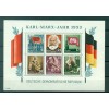 Allemagne - RDA 1953 - Y & T feuillet n. 2/3 - Karl Marx (Michel n. 8/9)