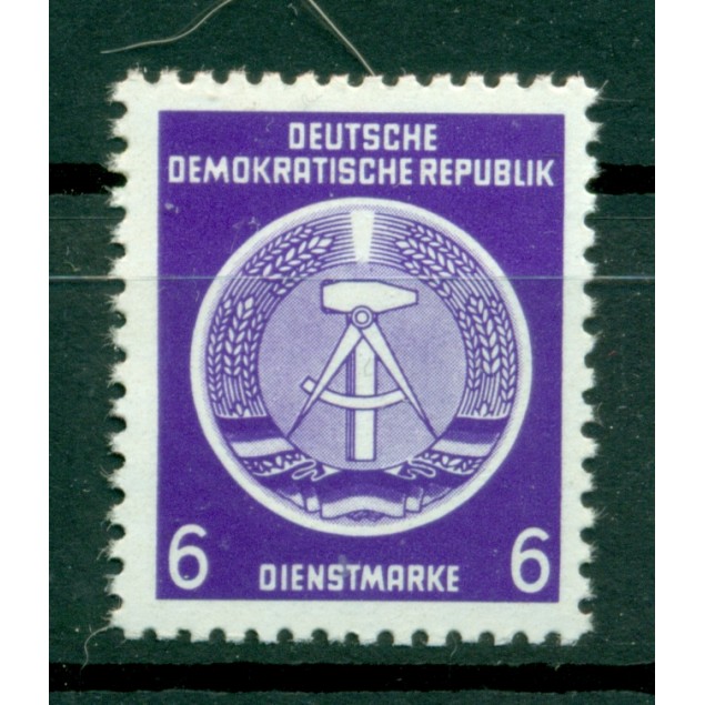 Germany - GDR 1954 - Y & T n. 2 official stamps - Coats of arms (Michel n. 2 x)