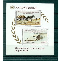 Nations Unies Genève 1985 - Y & T feuillet n.3 - Organisation des Nations Unies (Michel feuillet n. 3)