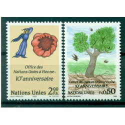 Nations Unies Genève 1989 - Y & T n.178/79 - Centre de Vienne