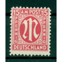 Allemagne - Allemagne Bizone 1945 - Y & T n. 9 - Série courante (Michel n. 24)