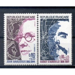 France 1974 - Y & T n. 1822/23 - Famous personalities (Michel n. 1895/96)