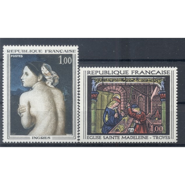 Francia  1967 - Y & T n. 1530/31 - Opere d'arte (Michel n. 1597-98)