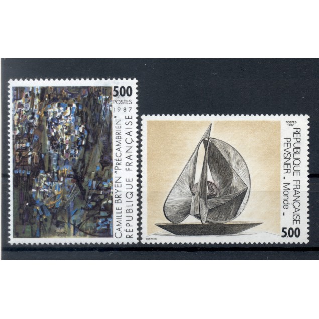 France 1987 - Y & T  n. 2493/94 - Série artistique (Michel n. 2627-31)