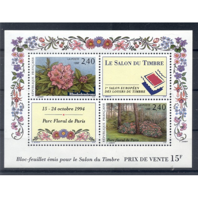 France 1993 - Y & T sheet n. 15 - Salon du Timbre (Michel sheet n. 13)