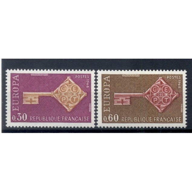 Francia 1968 - Y & T n. 1556/57 - Europa (Michel n. 1621/22)