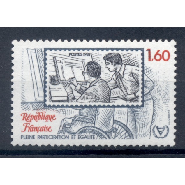 France 1981 - Y & T n. 2173 - International Year of Persons with Disabilities  (Michel n. 2291)