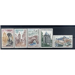 France 1971 - Y & T n. 1683/87 - Tourism (Michel n. 1756/60)