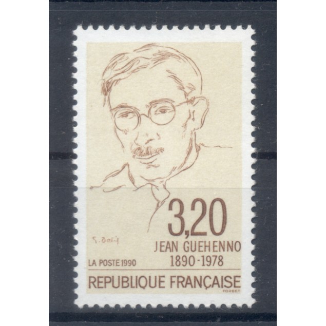 France 1990 - Y & T n. 2641 - Jean Guéhenno (Michel n. 2763)