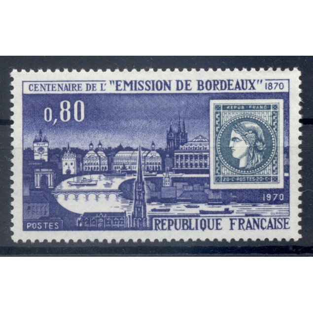 Francia  1970 - Y & T n. 1659 - Emissione di Bordeaux (Michel n. 1730)