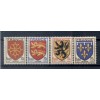 France 1944 - Y & T n. 602/05 - Coat of arms of provinces (Michel n. 615/18)