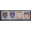 France 1943 - Y & T n. 572/75 - Coat of arms of provinces (Michel n. 585/88)