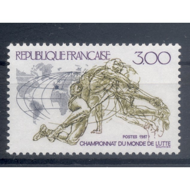 France 1987 - Y & T n. 2482 - World Wrestling Championships  (Michel n. 2621)