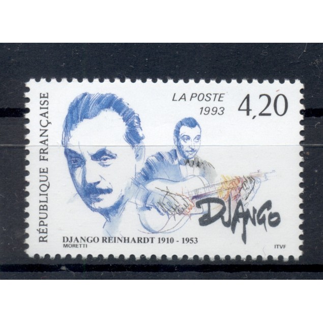 France 1993 - Y & T n. 2810 - Django Reinhardt (Michel n. 2955)