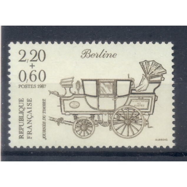 Francia  1987 - Y & T n. 2468 - Giornata del Francobollo (Michel n. 2600 A a)