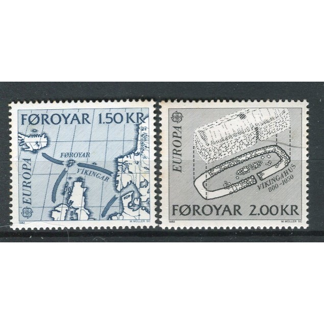 Faroe 1982 - Mi. n. 70/71 - EUROPA CEPT History