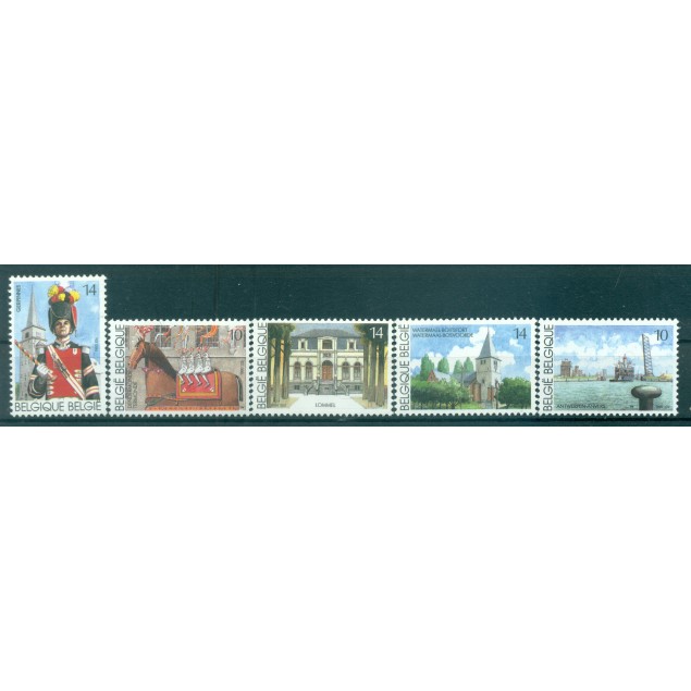 Belgium 1990 - Y & T n. 2377/81 - Tourism (Michel n. 2429/33)