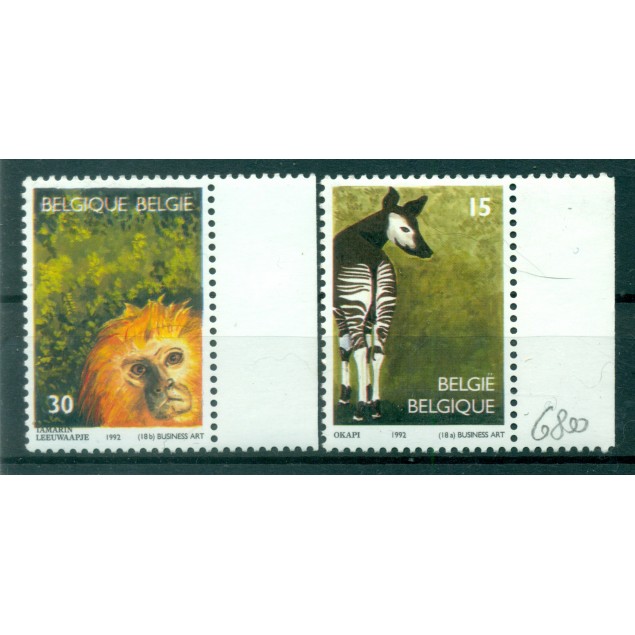 Belgique 1990 - Y & T n. 2486/87 - Jardin zoologique d'Anvers (Michel n. 2538/39)